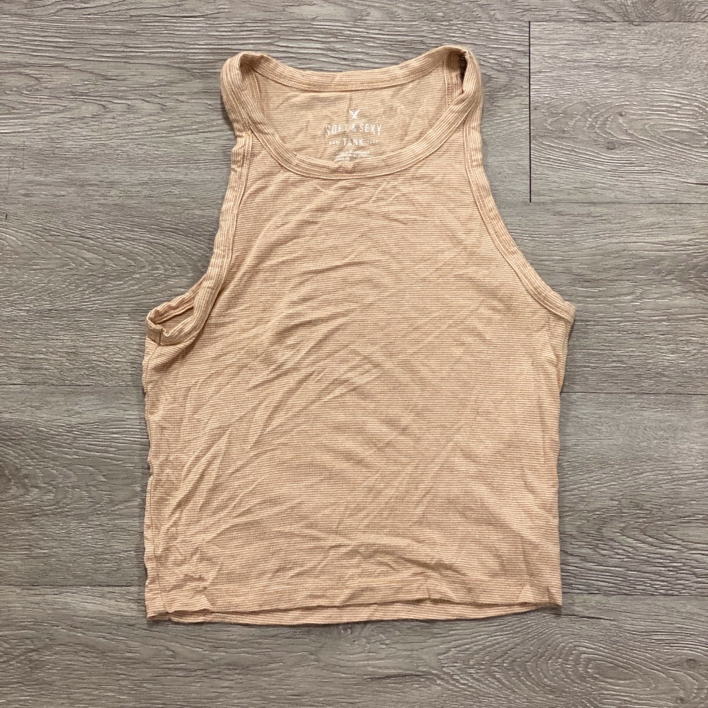 American Eagle Cropped Racerback Tank